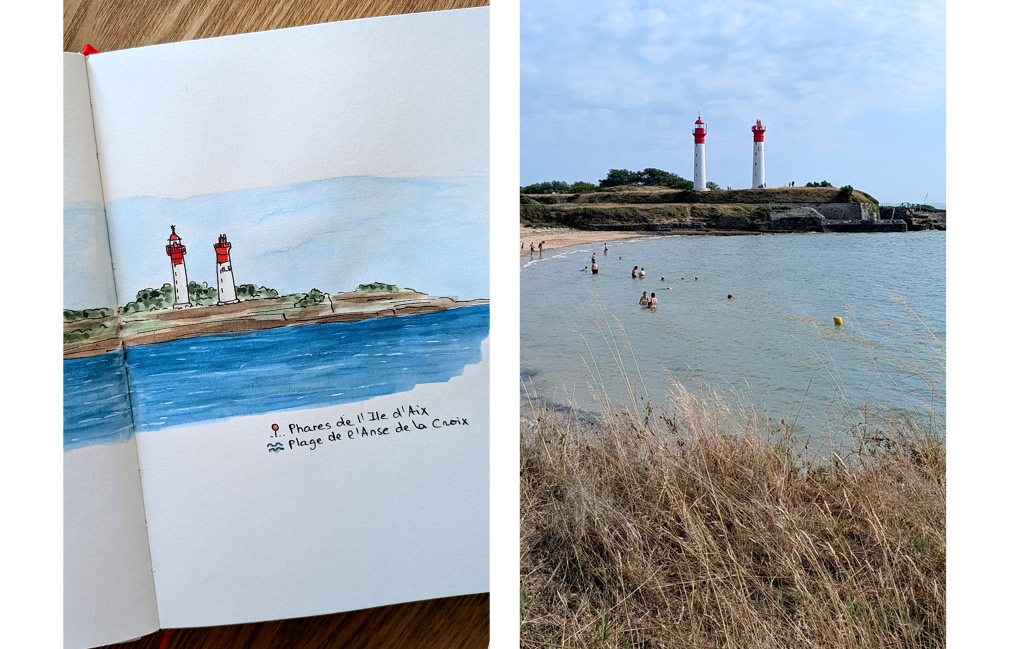 carnet de voyage à l'aquarelle